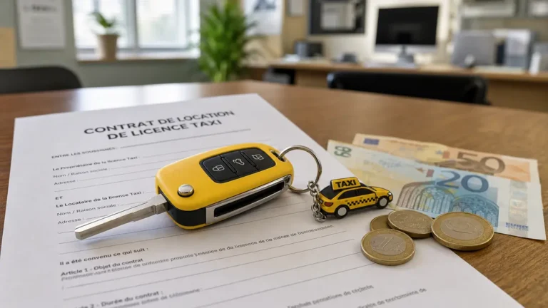 location licence taxi prix